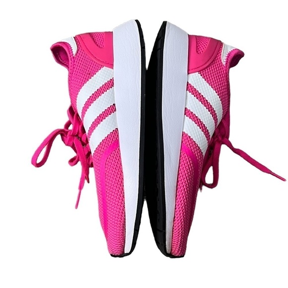 adidas Pink Cloudfoam Running Sneakers Size 4 Big Girl's - Picture 6 of 8